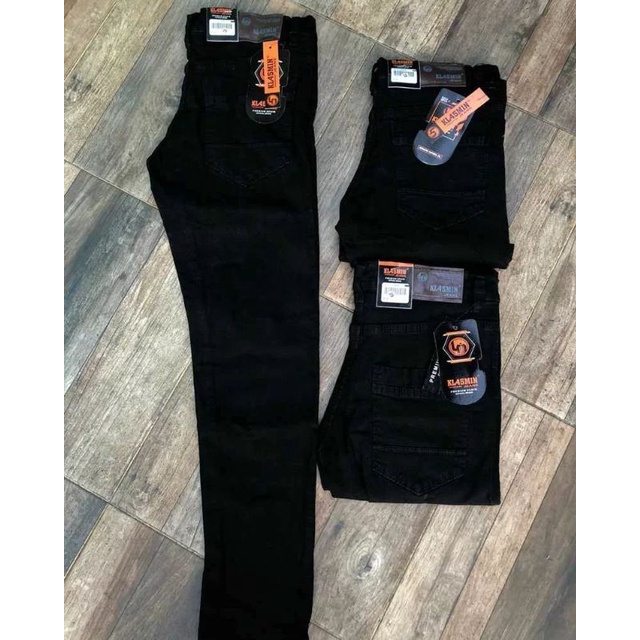 CELANA JEANS SLIM FIT SKINNY PENSIL KARET MELAR