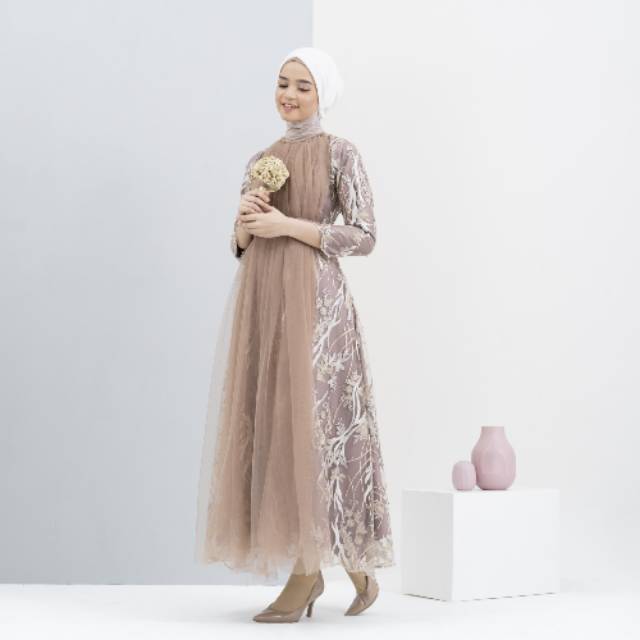 Dealova Indonesia - Zazzu Dress In Darkmillo