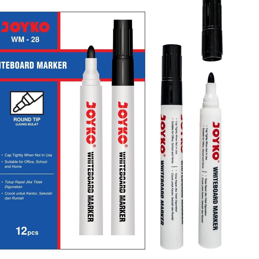 

WhiteBoard Marker Spidol Joyko WM-28 HITAM (PCS)