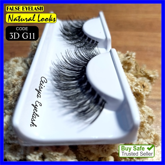 Bulu mata palsu 3D G11 Bulumata Lembut Halus False Eyelash 3D Premium Murah