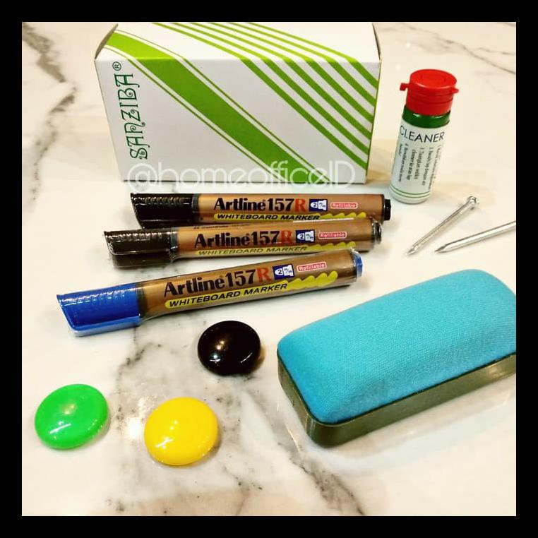 

STOK BARU PAKET ALAT TULIS WHITEBOARD SANZIBA BESAR | PERLENGKAPAN PAPAN TULIS PAKET ALAT TULIS