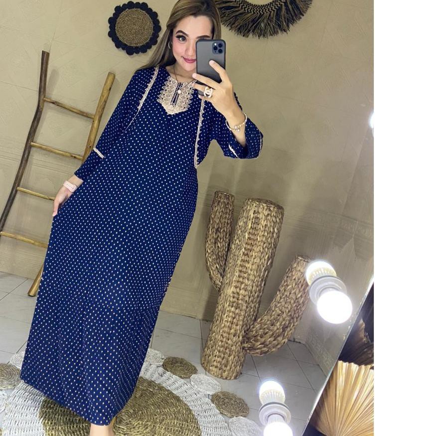 Daster Arab Sultan Renda wanita Lengan Panjang busui bumil Muslimah adem Premium Viral kekinian 202