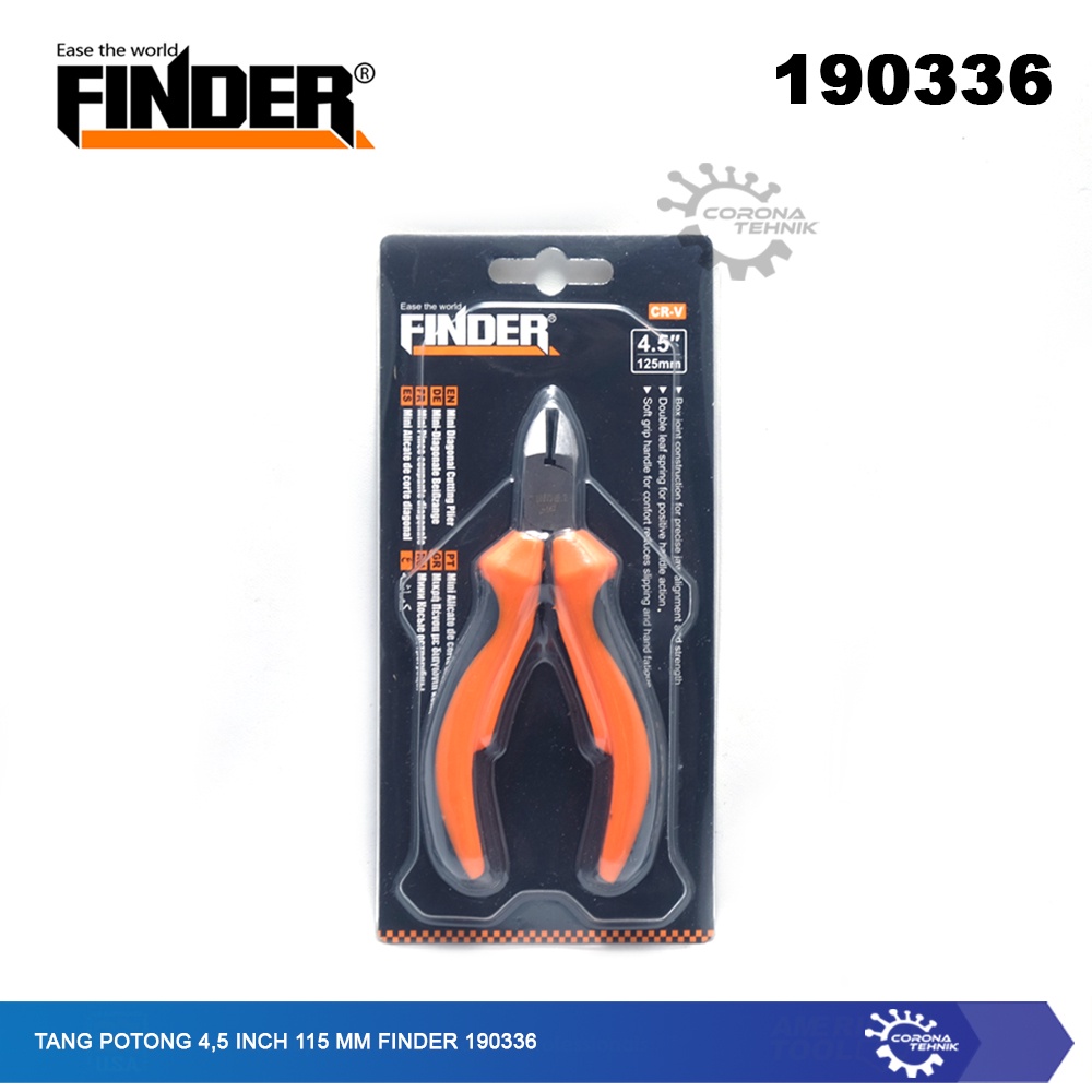 Finder 190336 - Tang Potong 4,5 Inch 115 mm