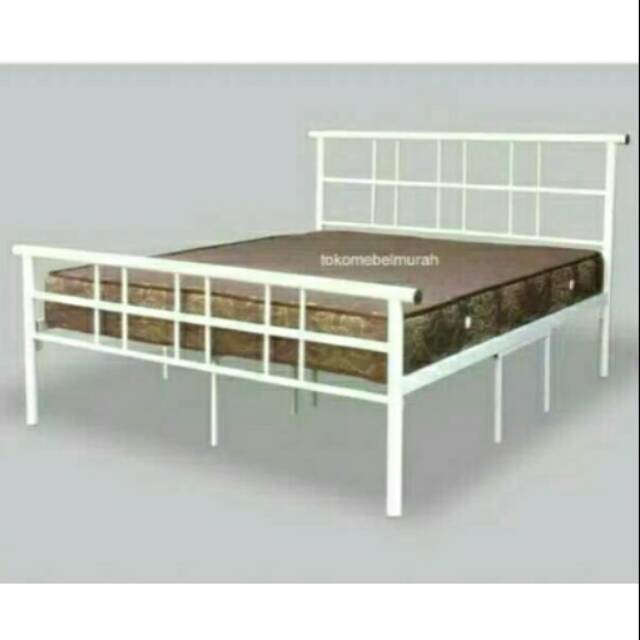 Ranjang Besi 180 Set Kasur Springbed