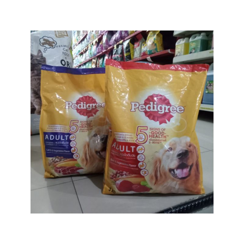 Pedigree adult all varian 3kg | makanan dryfood pedigree anjing dewasa