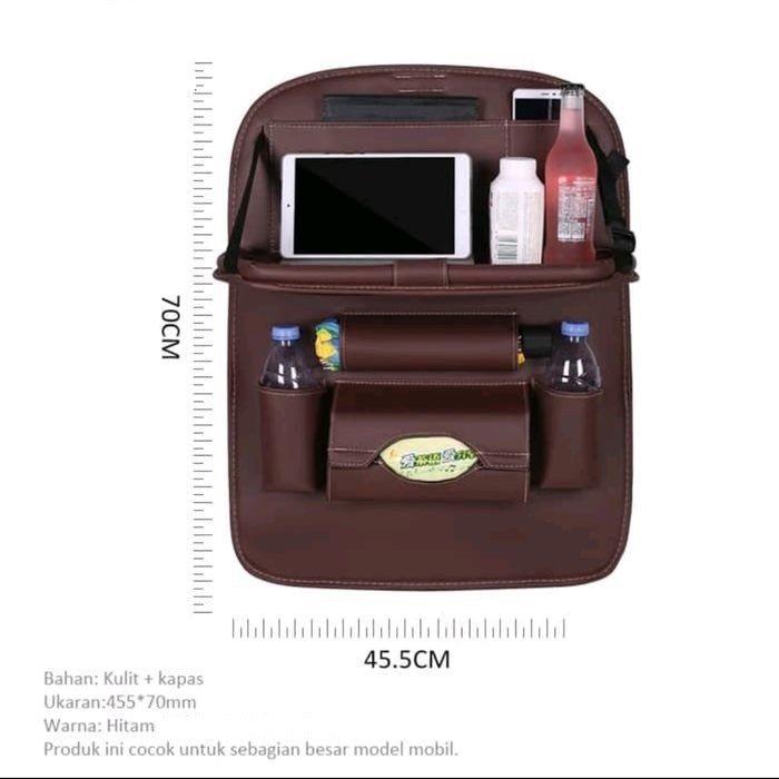 Meja Lipat Jok Belakang Mobil Car Seat Organizer Foldable Table Seat