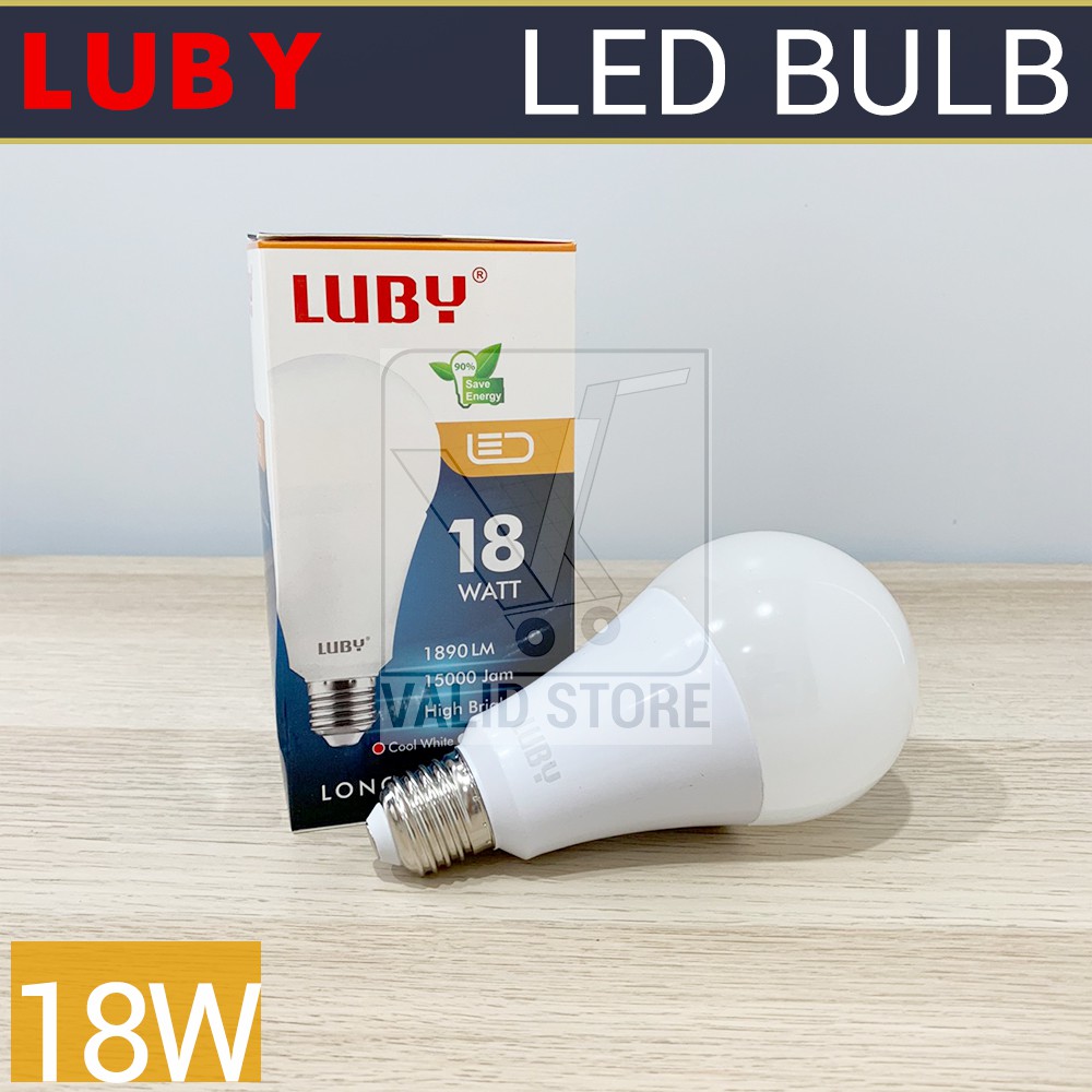 Luby Bulb Lampu LED 18W / 18 Watt Cahaya Putih