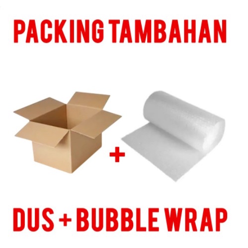 

KARDUS & BUBBLE WRAP TAMBAHAN PACKING EXTRA AMAN