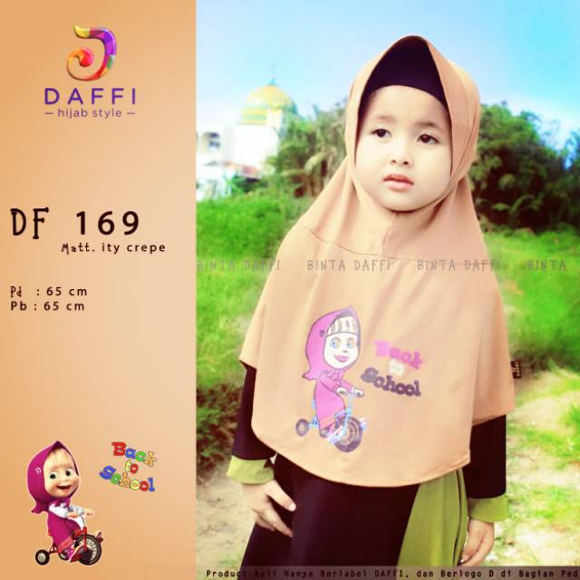 Daffi hijab instant kids