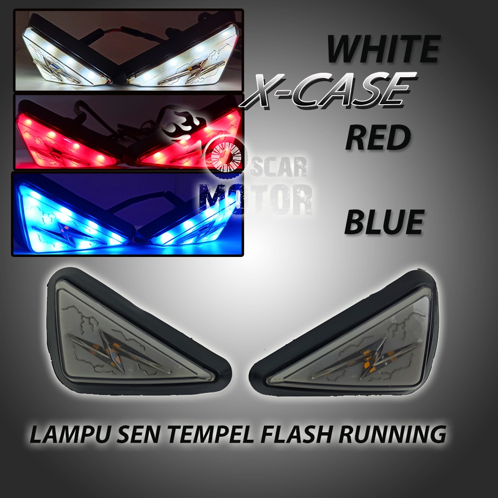 LAMPU SEN TEMPEL 298 NEW SEGI TIGA BARU SEN PAIRING BELAKANG RUNNING motor