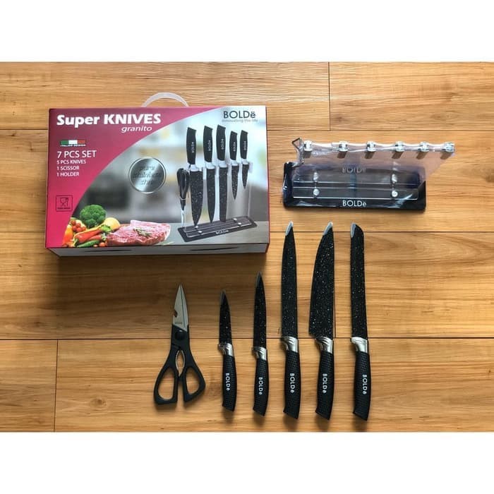 pisau set granito bolde super knives   pisau dapur