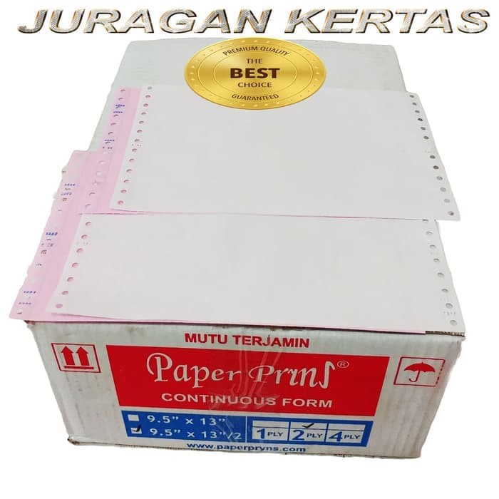 

CONTINUOUS FORM 9,5 X 13/2 2PLY PAPERPRYNS (PRS - BAGI 2)