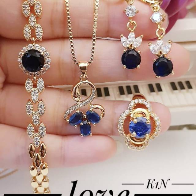 Xuping set perhiasan lapis emas 24k 0609k