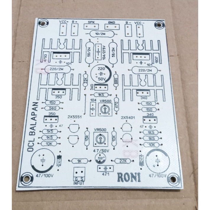 PCB 1500W OCL Balapan OCL khusus lapangan Fiber