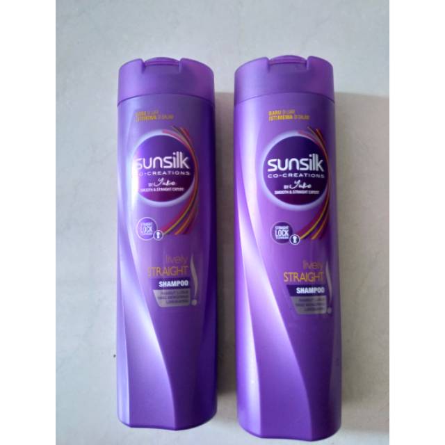 Sunsilk shampoo lively straight 340ml botol.