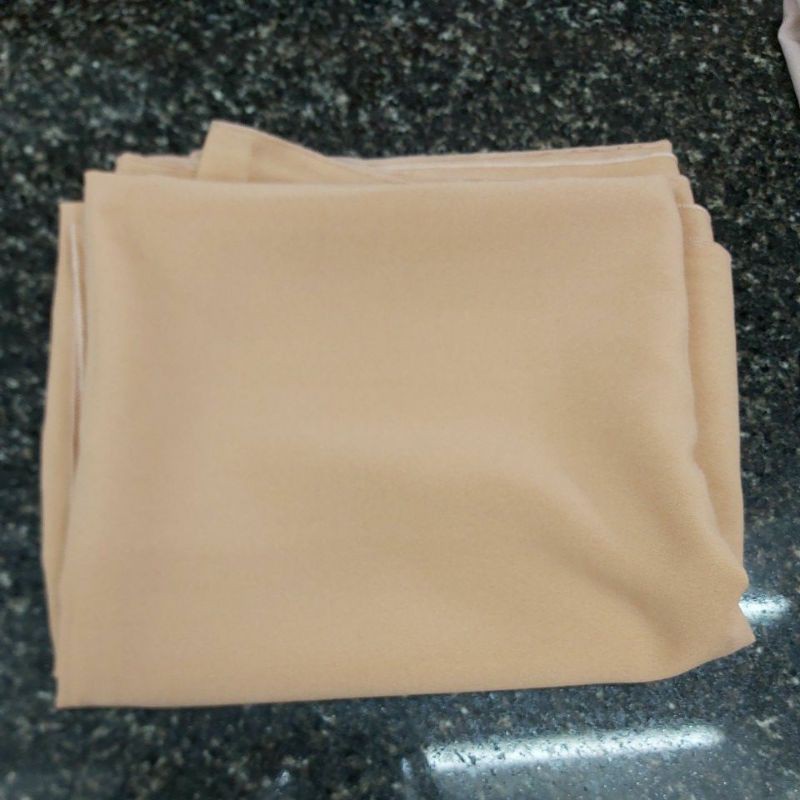 Pashmina Diamond Crepe Italiano Stretch Premium (175cm × 75cm)-Cream