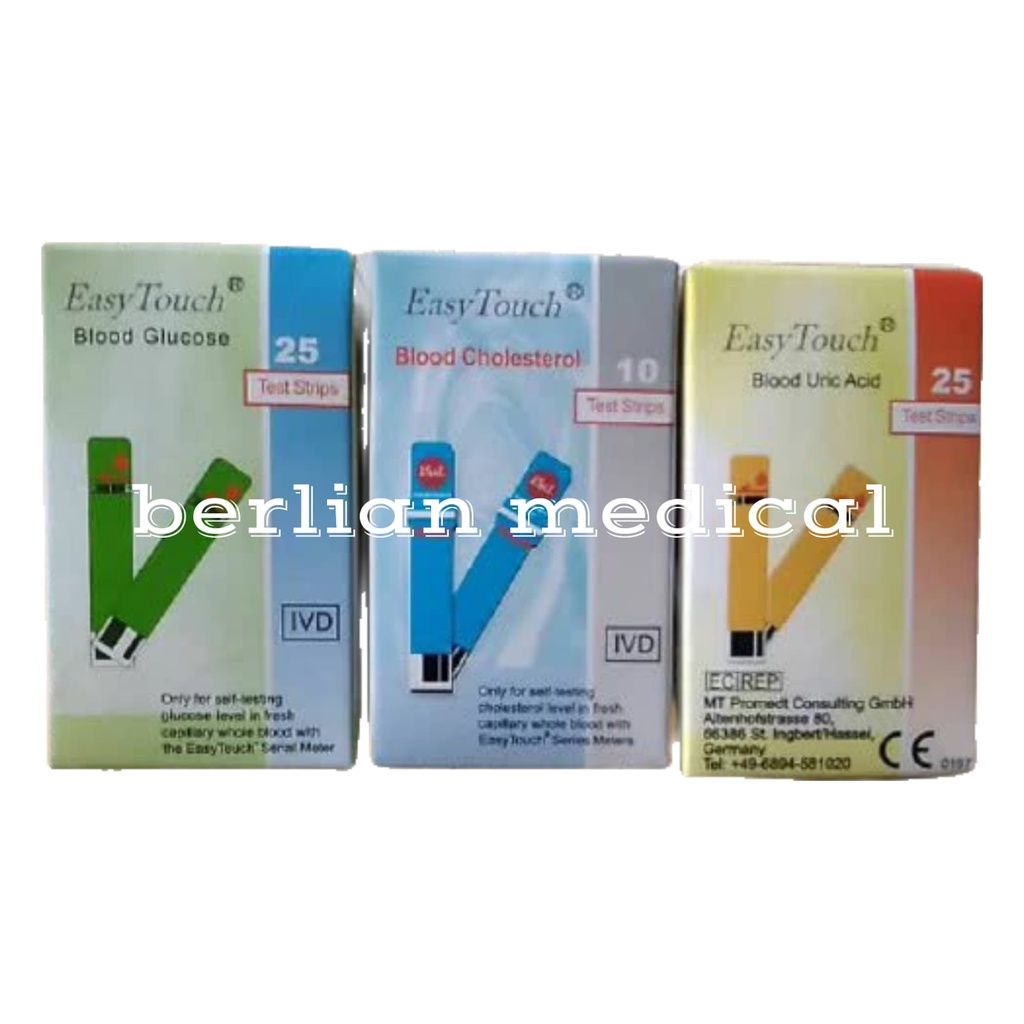 Easy Touch Strip Glucosa / Kolestrol / Asam Urat