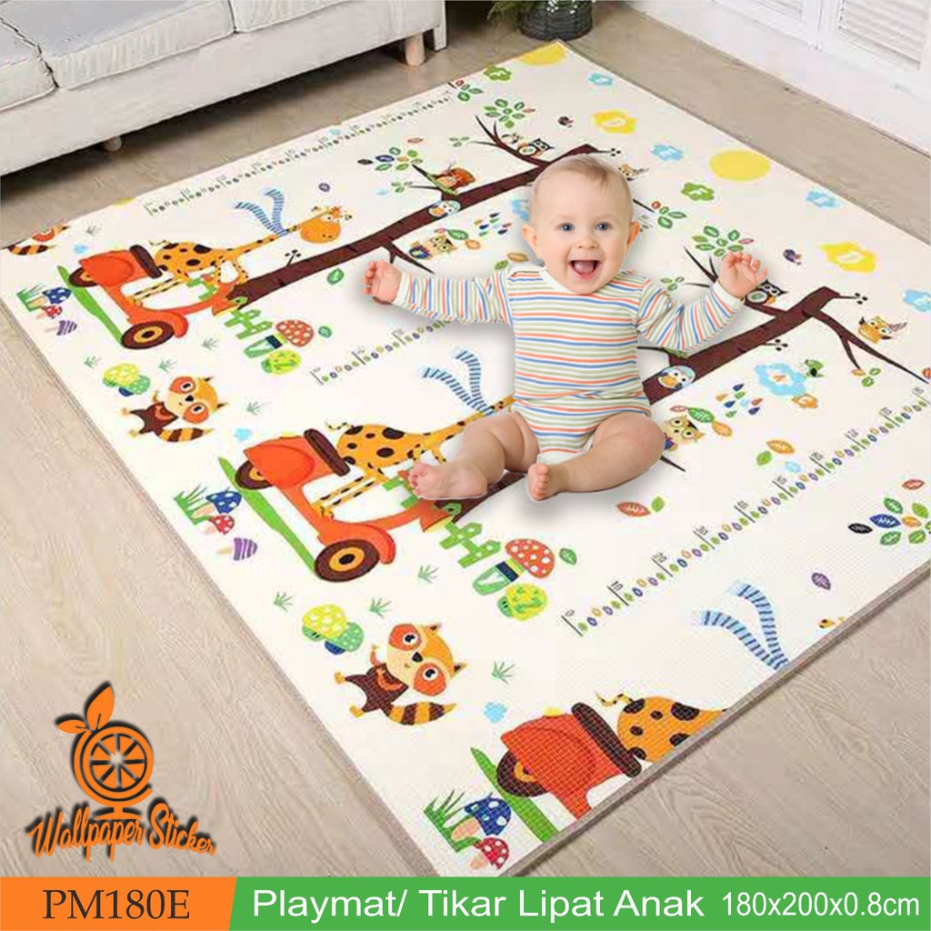 Playmat  Matras Lipat Anak Bayi Ukuran 150-180  Playmat Karpet Anak Playmat Motif Menarik-7