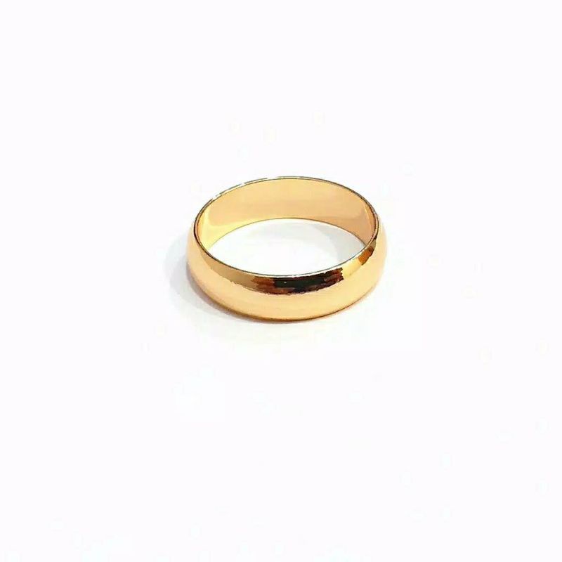 Cincin Titanium/Couple Perhiasan Lapis Emas A2684_4