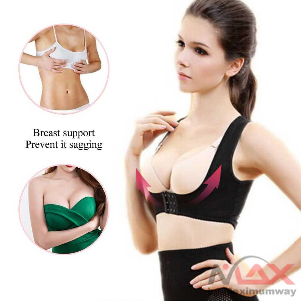 Korset memperindah bentuk payudara terlihat besar berisi memperbesar bentuk tubuh lebih indah tidak terlihat sembunyi dibalik baju Genkent Korset Tali Body Harness Punggung Breast Support wanita cewek percaya diri Back Support Brace Belt Women Posture