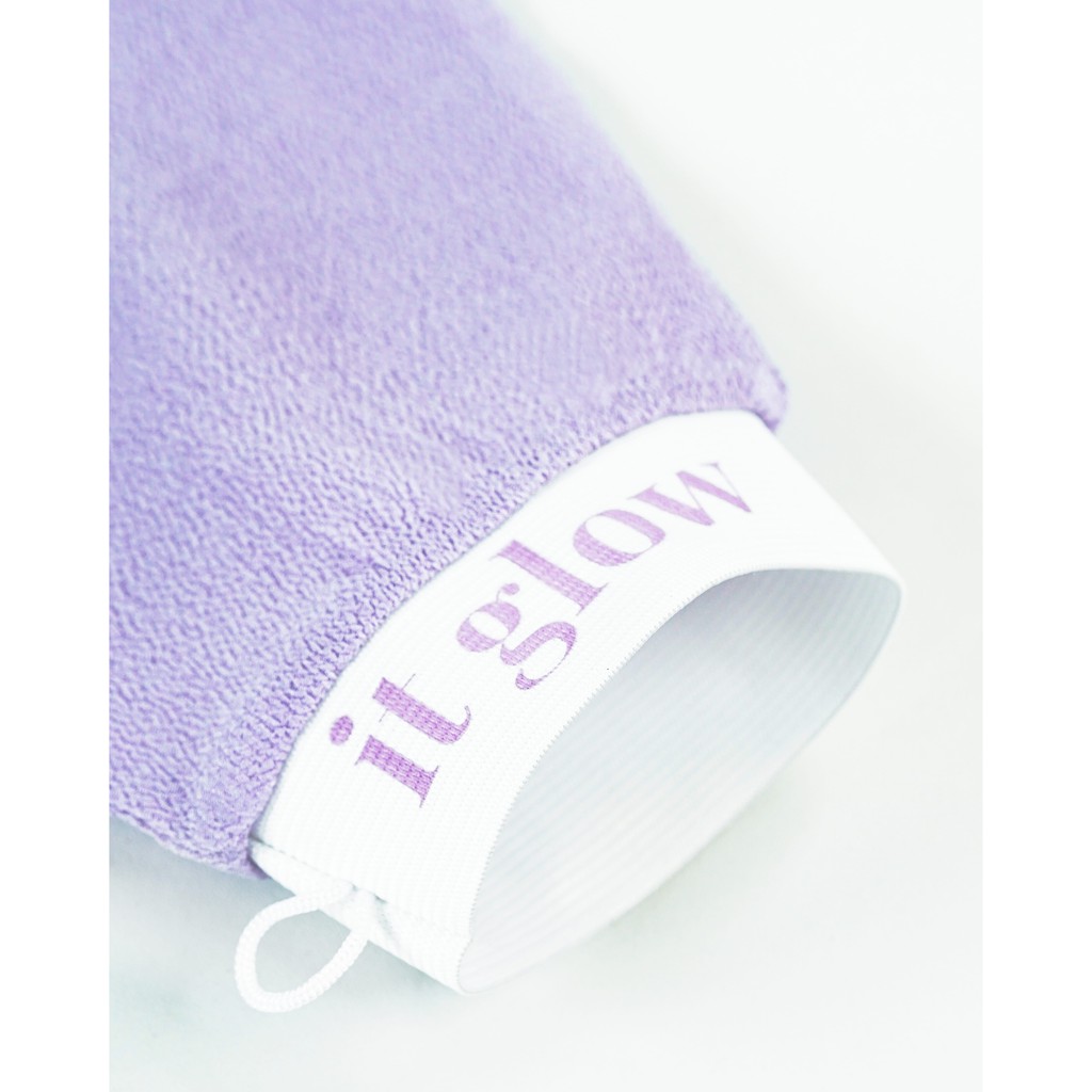 ITGLOW - Korean Exfoliating Body Bath Magic Glove - LILAC |  Scrub / Sarung Mandi Exfoliation / Scrubber / Exfoliator Pembersih Daki