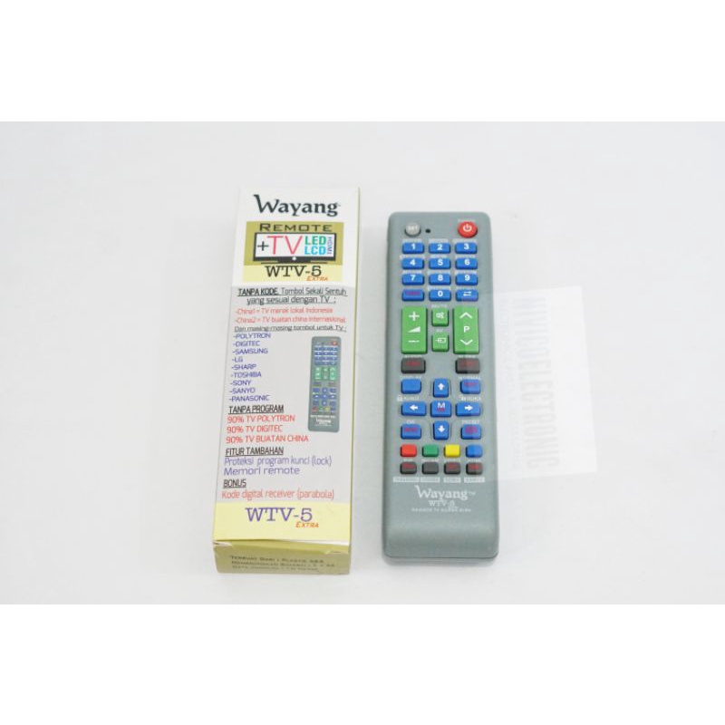 Remot tv WAYANG WTV 5 extra TV LCD LED HDMI