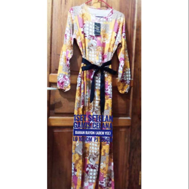 Gamis setelan celana