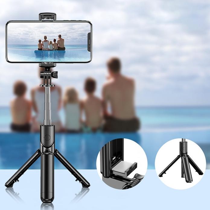 [KODE PRODUK 66S7659] Tongsis S03 Bluetooth Magic + Tripod Selfie Stick S03 Tripod Tongsis Selfie Tr