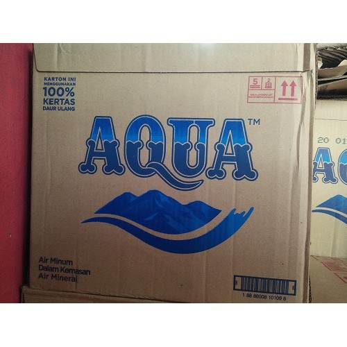 

Aqua Air Mineral 1,5 liter Aqua Botol 1500ml Dus Karton isi 12pcs