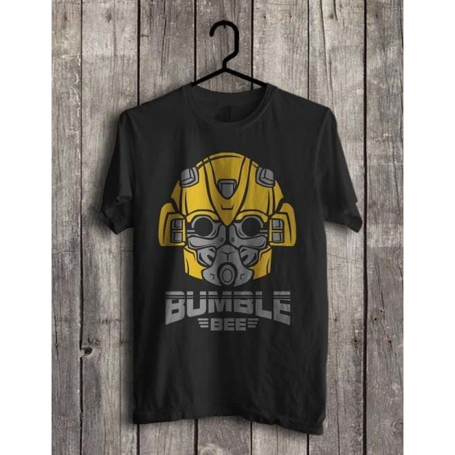 KAOS combed 30s BUMBLE BEE MASK BAJU TSHIRT TRANSFORMER SUPERHERO