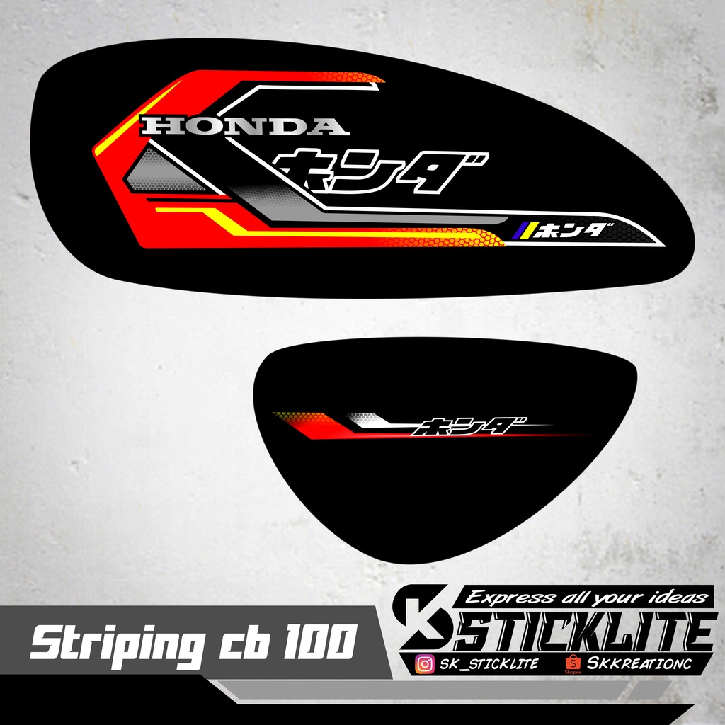 striping cb 100/125 simpel honda gank