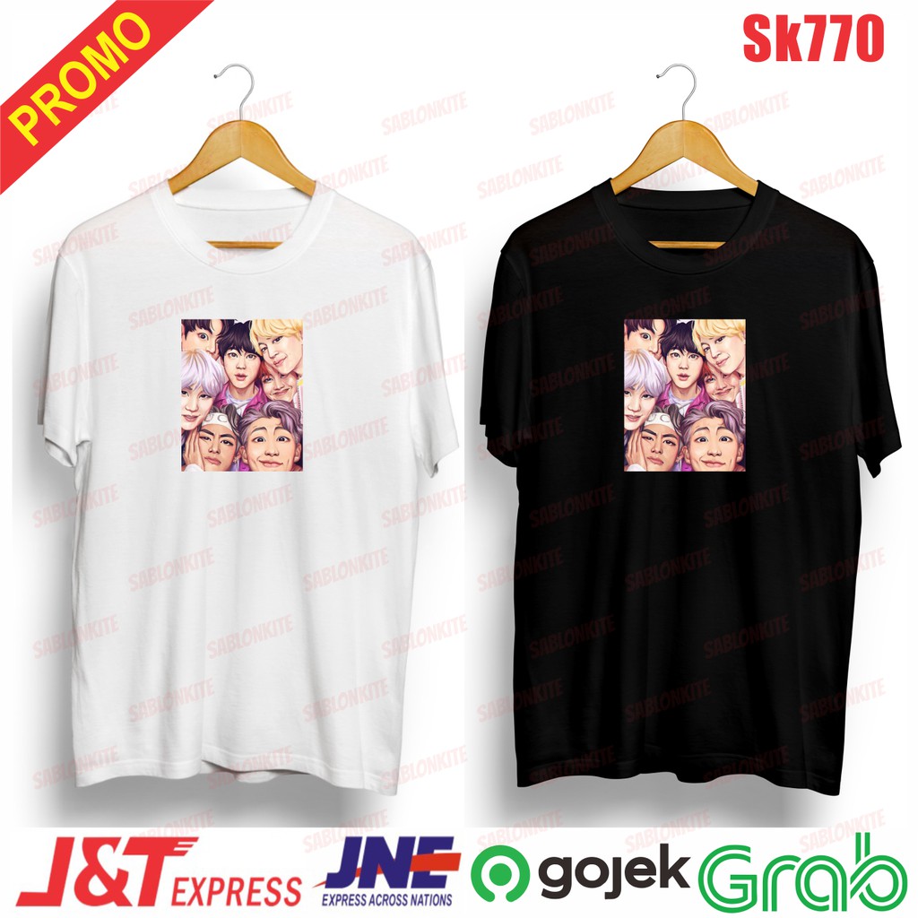 MURAH!!! KAOS KPOP MEMBER FULL SK770 UNISEX COMBED 30S