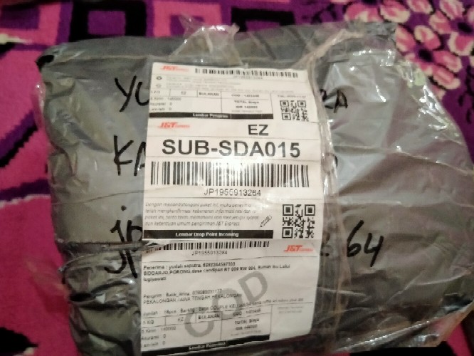 Batik Couple Keluarga Sania Ruffle Ori Ndoro Jowi Dnt Seno Merah Putih