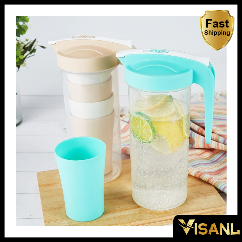 Teko Set of 5 Pcs/Water Jug /Ceret Air Plastik/Teko Air/ Pitcher Water Jug Infused Eskan Air Minum