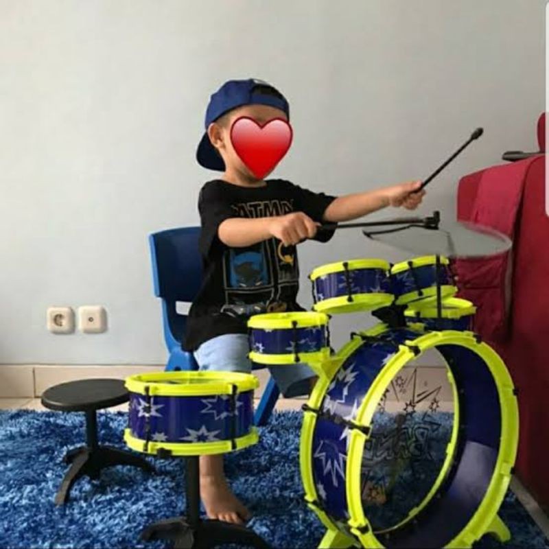 MAINAN ANAK BIG BAND DRUM SET ( ALAT MUSIK EDUKASI, EDUKTIF )