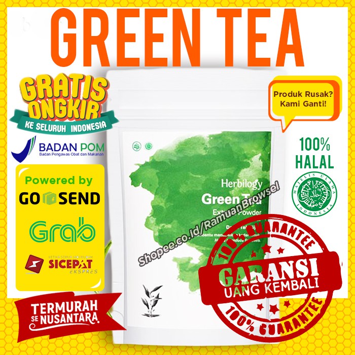 

Ekstrak Dauh Teh Hijau Herbilogy Green Tea Extract Powder 100gram