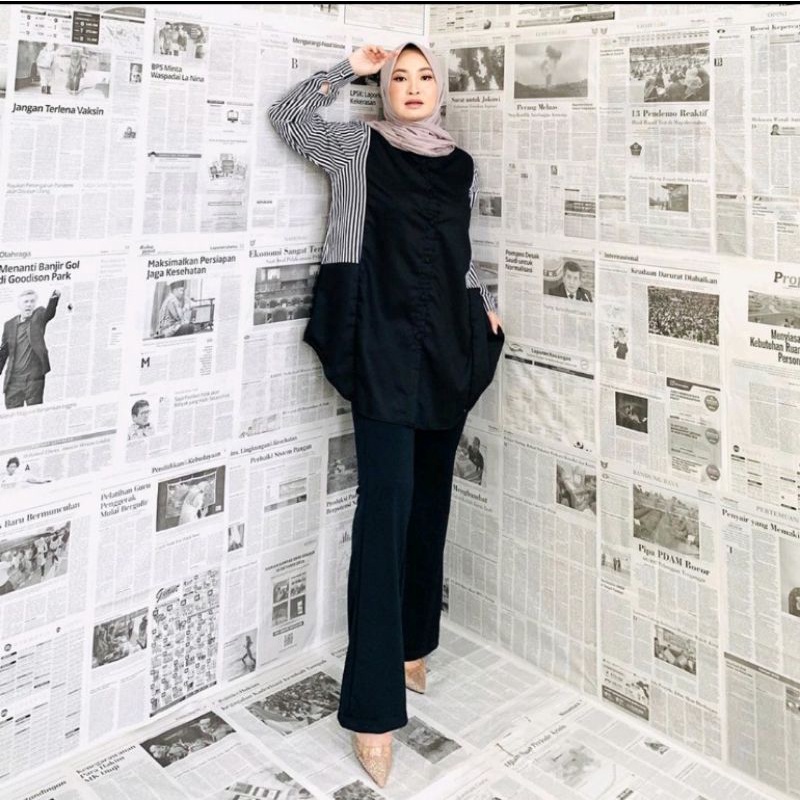 radwah berline top stripe /radwah/radwah tunik/radwah official/radwah tunik terbaru/radwahblouse