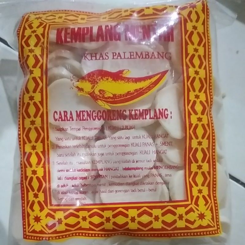 

kemplang mentah ikan kakap khas kota palembang