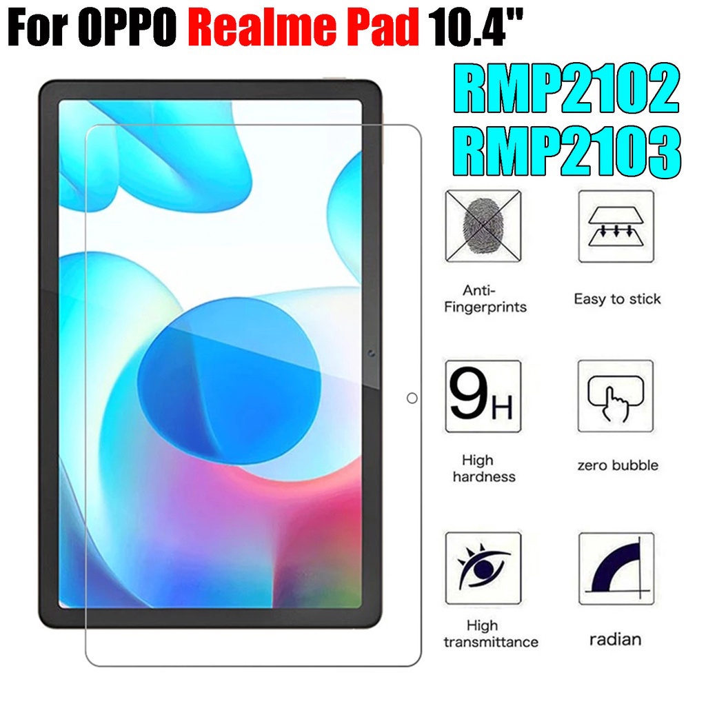 Pelindung Layar Tempered Glass 9H HD 10.4 &quot;2021 RMP2102 RMP2103 10.4&quot; Untuk OPPO Realme Pad