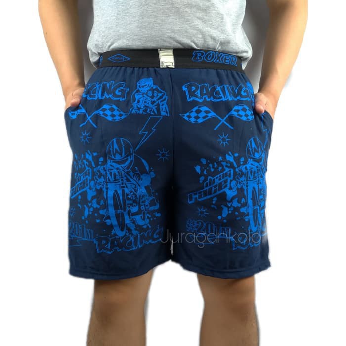 CELANA BOXER PRIA - Celana Pakaian Dalaman Pendek Motif Anak-Dewasa