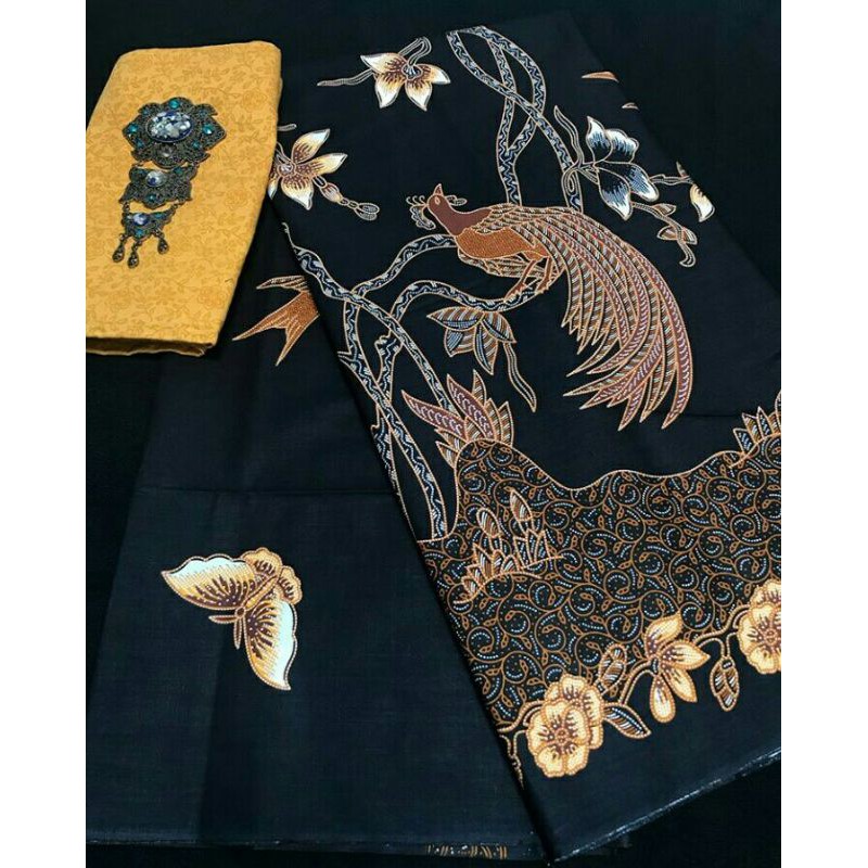 Kain batik primisima halus unggul jaya h Santoso motif hitam manis 371
