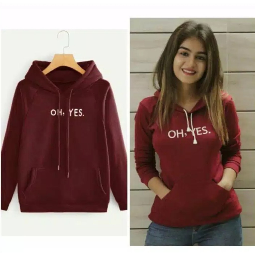 Sweater Wanita Jf.Ohyes Hoodie Wanita Keren Sweater Cewek Lengan Panjang Sweater Distro Murah-3