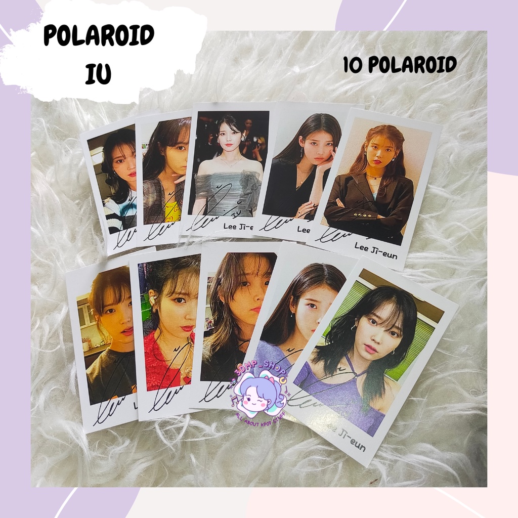 [10 lembar] Polaroid photocard IU