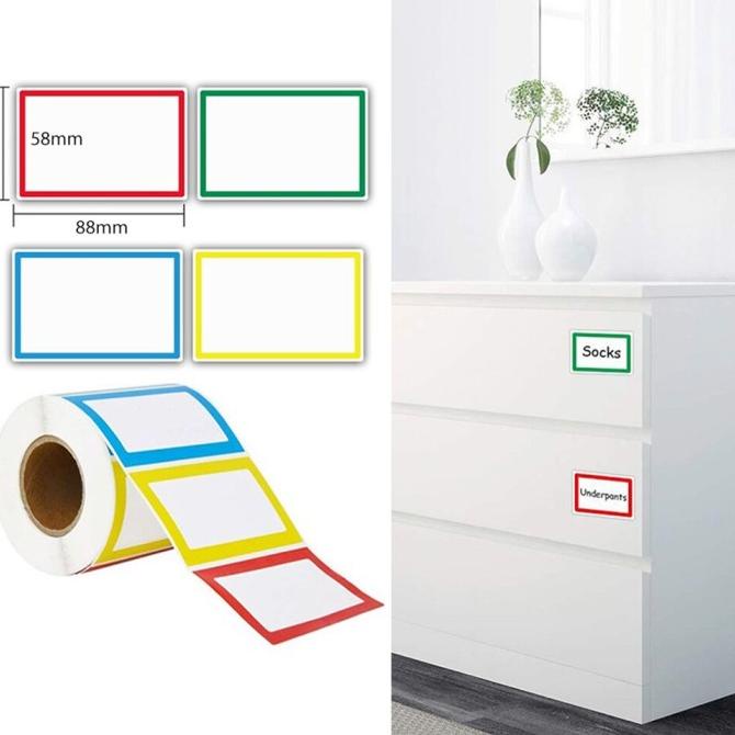 

TI 150300PCS STIKER LABEL NAMA CUST0M UKURAN 8.8X5.8CM SDFD31322