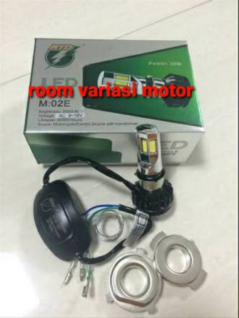 LAMPU LED DEPAN RTD 6 SISI AC DC M02E ORIGINAL RTD