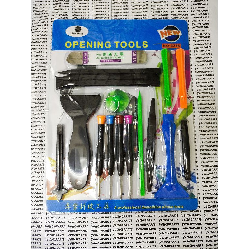 TOOLS OPENING ALAT PEMBUKA CASING HP SET OBENG PINSET SUNSHINE 2288