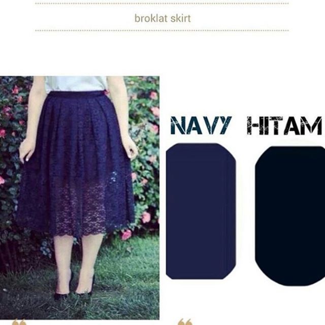 Broklat skirt/rok lace/rok Korea kekinian