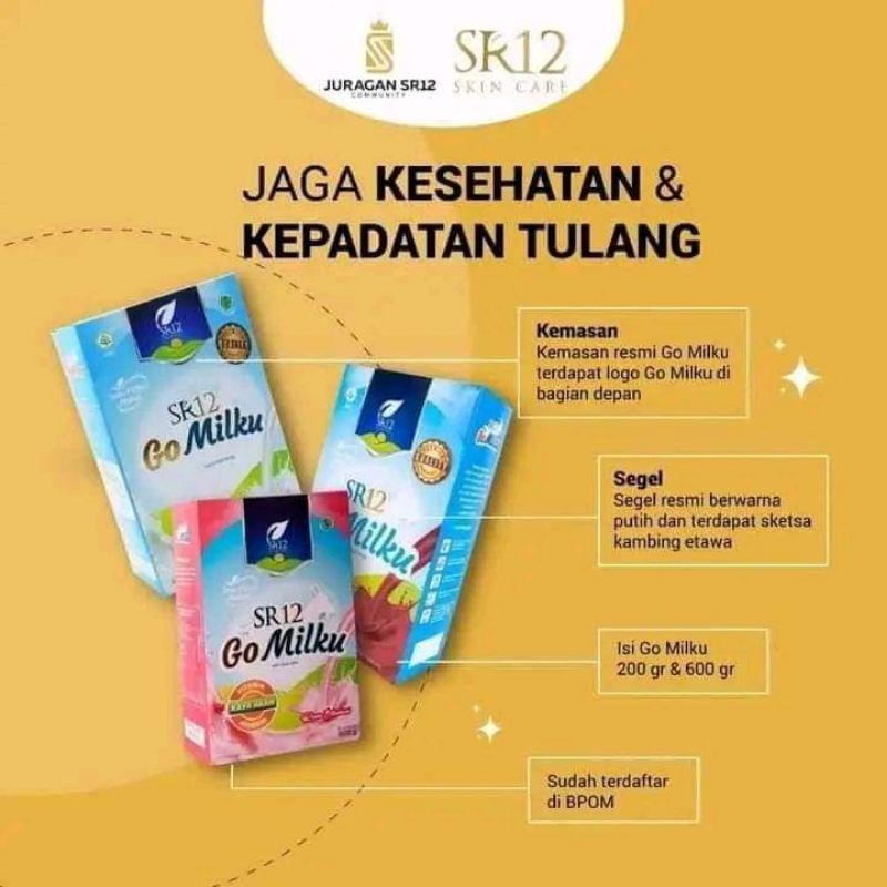 

Susu Etawa Bubuk#Susu Kambing#SR12 Go Milku#Susu Kesehatan