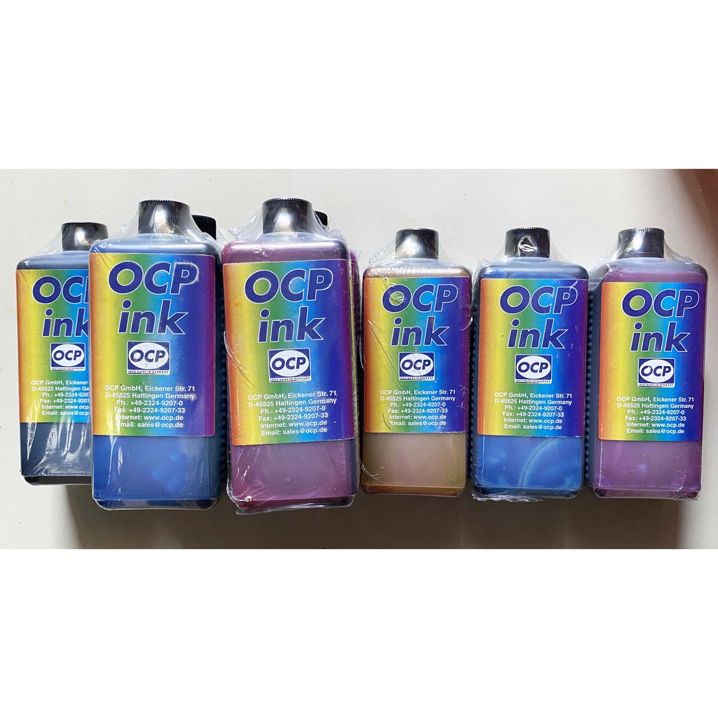 Tinta inkjet Epson OCP 500ml black cyan magenta yellow lightcyan lightmagenta READY