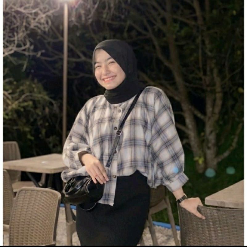 KEMEJA BATWING / KEMEJA TAMARA FLANEL BATWING